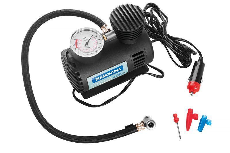 Imagem de Compressor de ar portatil para carros 300 psi 50 w 12 v tramontina