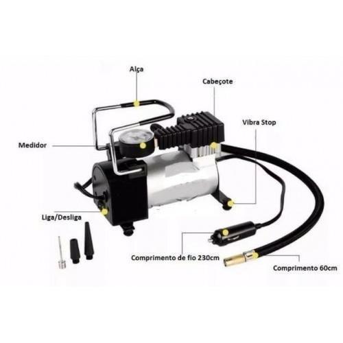 Imagem de Compressor De Ar Portátil Para Carros Motos 12 Volts Le-975