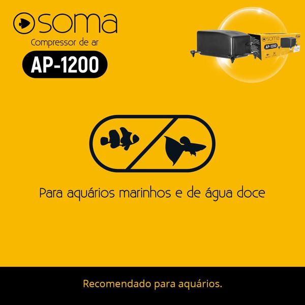 Imagem de Compressor de ar soma ap-1200 1,2l/min 220v