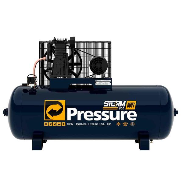 Imagem de Compressor de Ar Storm 20 PCM Trifásico 250 Litros 175 PSI Pressure