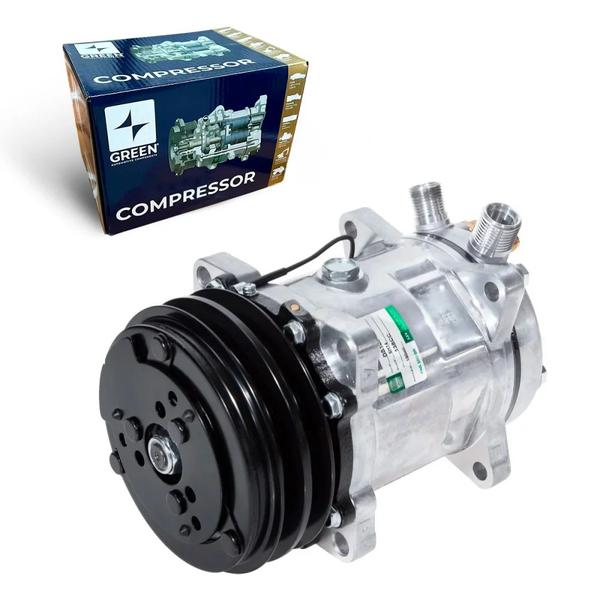 Imagem de Compressor de Ar Universal 5H14 2V Vertical 8 Fix 12V(GREEN)