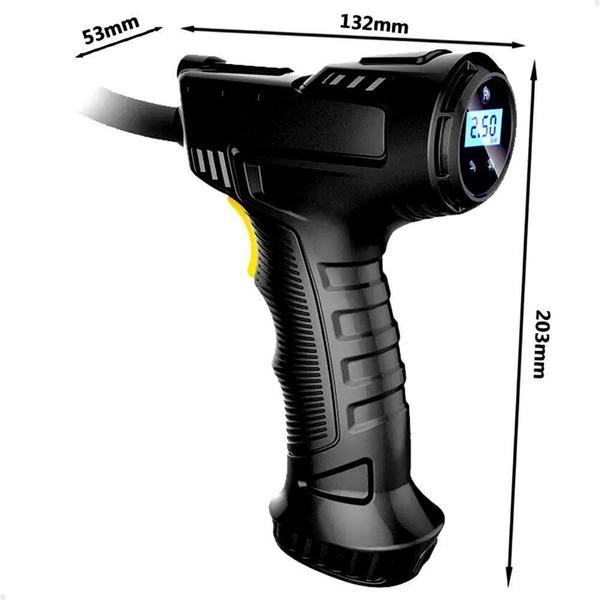 Imagem de Compressor Digital Sem Fio Portátil 150 Psi Carro Moto 120W