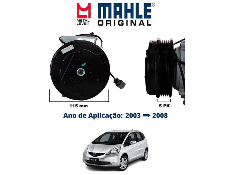 Imagem de Compressor do ar para honda fit 2003 até 2008 mahle