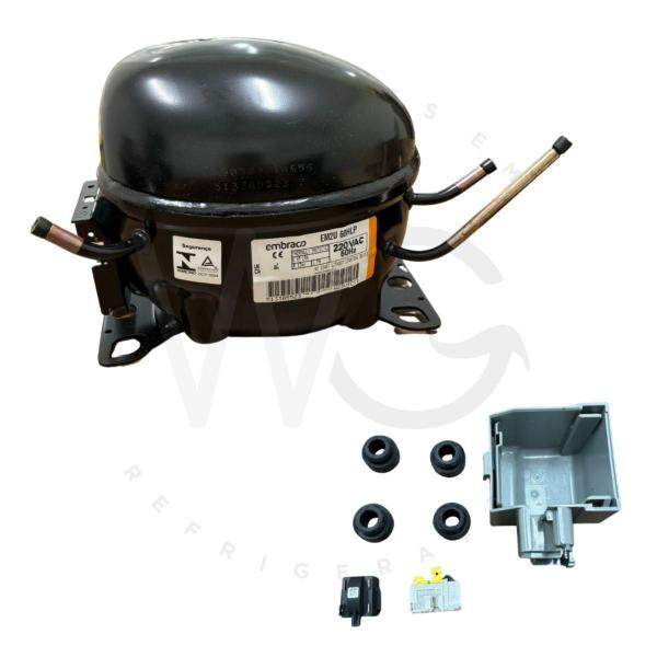 Compressor Embraco 1/5Hp R134A Em2U60Hlp Crd37 Imagem de Compressor Embraco 1/5Hp R134A Em2U60Hlp Crd37