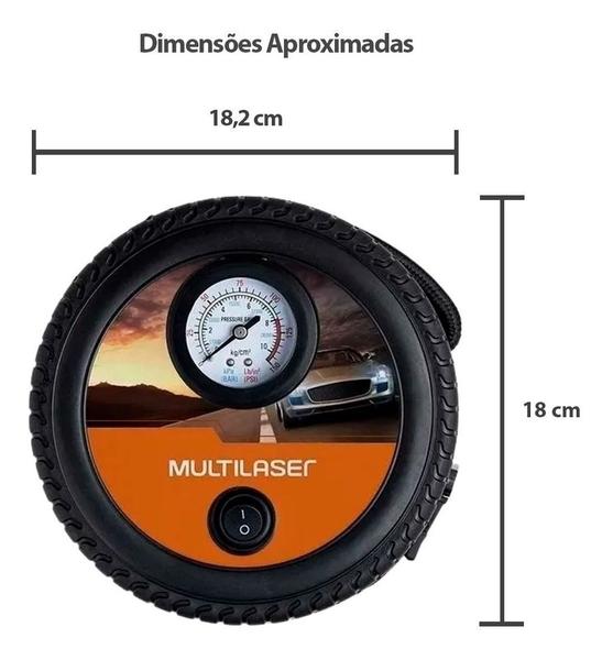 Imagem de Compressor Pequeno Veicular Para Encher Boia Pneu Bike Bola