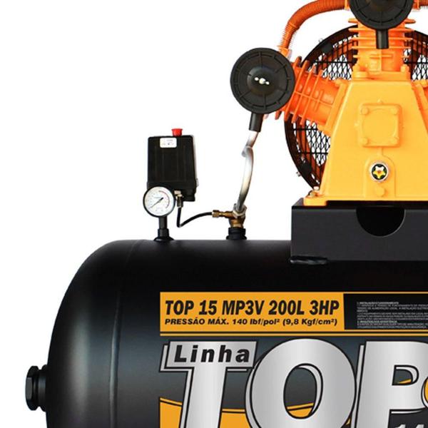 Imagem de Compressor Top 15/200L 3HP Monofásico