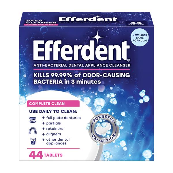 Imagem de Comprimidos de limpeza de dentaduras Efferdent Complete Clean 44 comprimidos