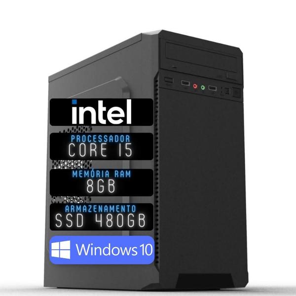 Imagem de Computador 3green Desktop Intel Core i5 8GB SSD 480GB Windows 10 3D-018