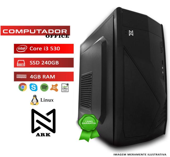 Imagem de Computador ARK Intel Core i3, 4GB, SSD 240GB, Linux