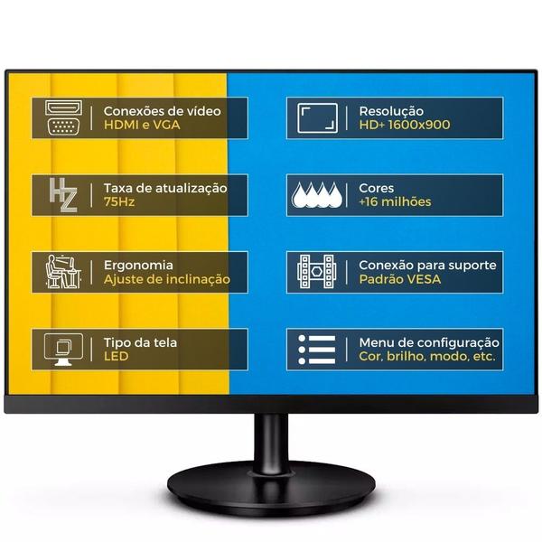 Imagem de Computador Completo 2Eletro Top Intel Core i5, 8GB RAM, SSD 1TB, Bivolt, Monitor 20" LED - CD2E-0112TO