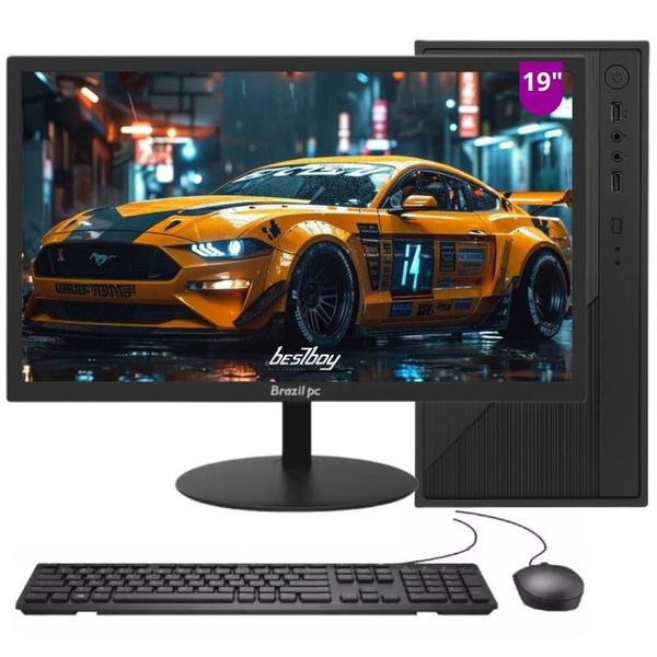 Computador Completo BestBoy Intel Core i5 8GB RAM SSD 240GB Monitor LED 19 HDMI Windows 10