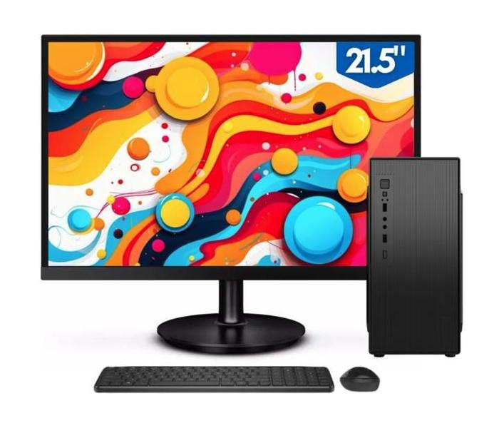 Computador Completo Clique PC Intel Core i7, 16GB RAM, SSD 1TB, Monitor 21,5, Windows Pacote Office Pronto para Tudo