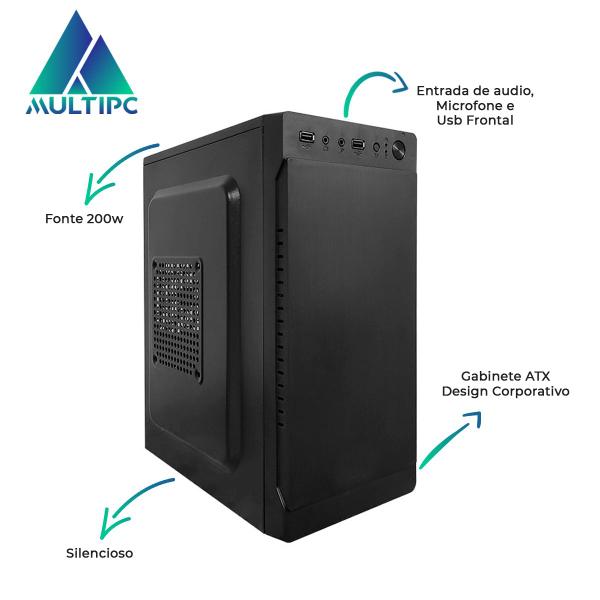 Imagem de Computador Completo com Monitor MultiPC I3 4gb SSD 120gb