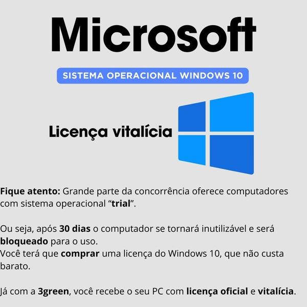 Imagem de Computador Completo Compacto Intel Core i5, 16GB de memória, SSD 512GB, Windows 10, Monitor LED 19.5" - 3green Slim 3GS-0101