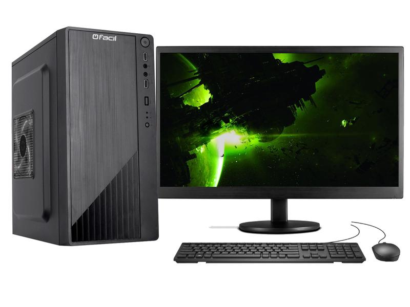 Imagem de Computador Completo Fácil Intel Core i5 10400f (Décima Geração) 16GB DDR4 3000MHz Geforce SSD 960GB Monitor 21" LED