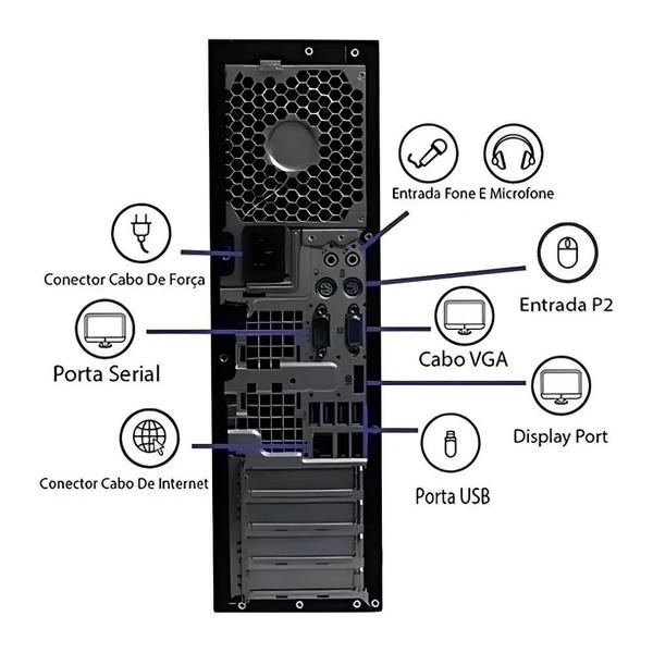 Imagem de Computador Completo Hp Compaq 8300 I5 3 8Gb Hd 500Gb