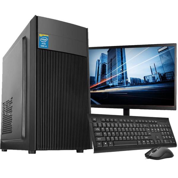 Computador Completo Intel Core I3 8Gb Hd 500Gb Monitor Wifi - Fnew