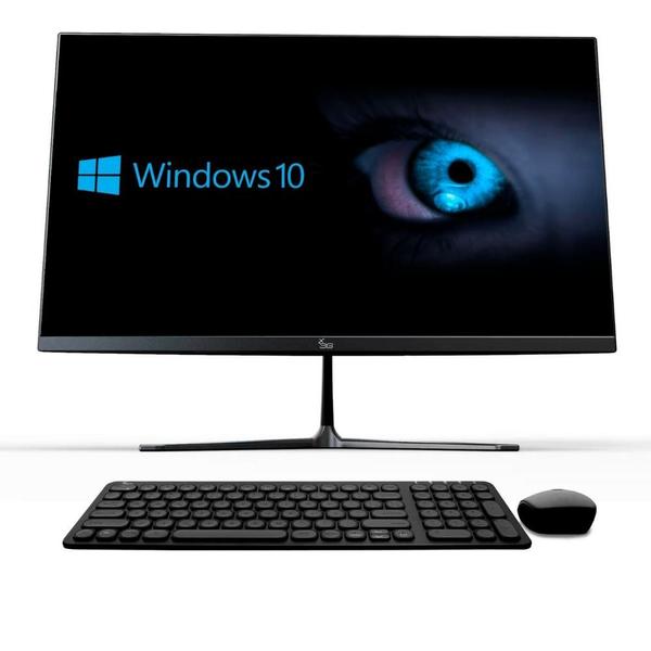 Imagem de Computador Completo Intel Core i5 8GB SSD 240GB Tela 21.5" Full HD Windows 10 3green Black 