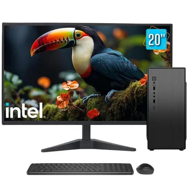 Imagem de Computador Completo Intel Core i7, 16GB RAM, SSD 1TB, Bivolt, Monitor 20