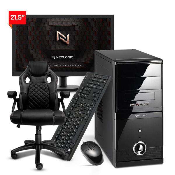 Imagem de Computador completo neologic home nli83506 amd ryzen 5 5600g (3.9ghz 19mb) 16gb ssd 240gb + cadeira