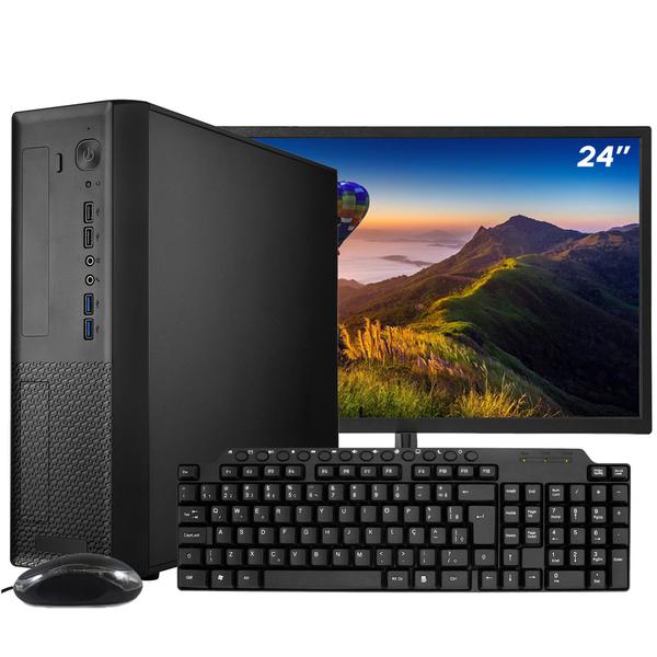 Imagem de Computador Completo SFF Slim Ark Monitor 24'' Intel Core i7 3770 16GB SSD 480GB Windows 10 Pro Kit Multimidia