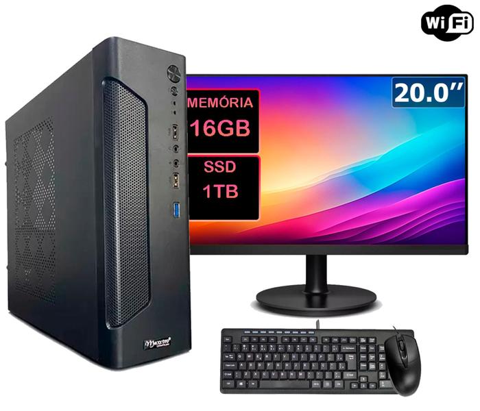 Computador Completo Slim Intel I5 4a 16gb Ssd 1tb Wi-fi Windows 11