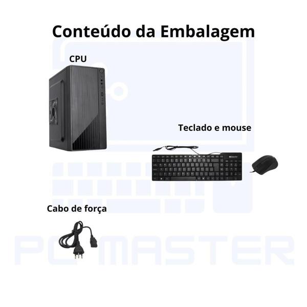 Imagem de Computador Cpu Core i3 6ª ger 6100 32gb ddr4 1tb ssd sata kit teclado e mouse - PC Master