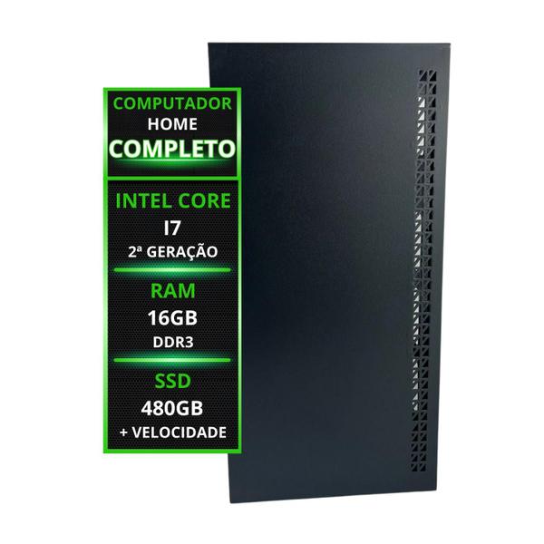 Computador Cpu Intel Core I7 2600 16gb Ram Ddr3 Ssd 480gb - TWO BROTHERS INFO
