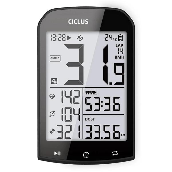 Imagem de Computador de Bicicleta Cycplus M1 com Bluetooth 5.0, ANT+ e GPS - Compatível com Garmin e Zwift