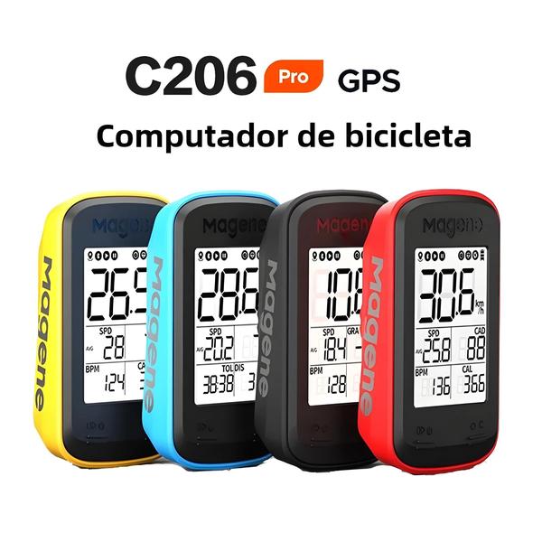 Imagem de Computador de Bicicleta Inteligente GPS Magene C206 Pro - Odômetro e Velocímetro Sem Fio