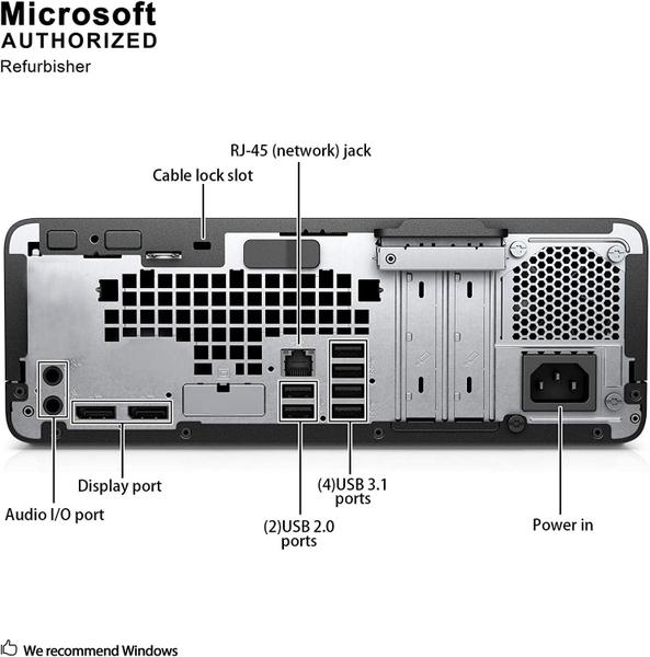 Imagem de Computador de mesa HP ProDesk 600 G4 SFF Intel i5-8500 16 GB/1 TB