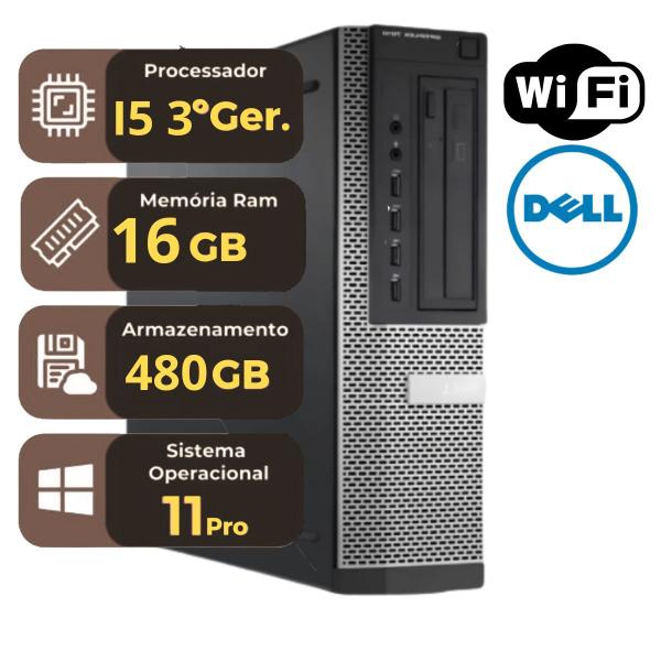 Computador DELL OptiPlex 7010 i5 3ª Geração 16GB RAM SSD 480GB Windows 11 Pro Office
