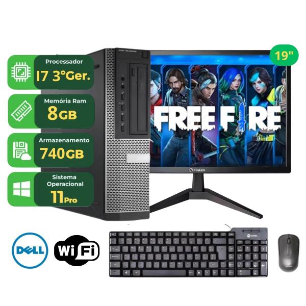Computador DELL OptiPlex 7010 i7 8GB RAM SSD 240GB HD 500GB Windows 11 Pro Office Pronto para Usar