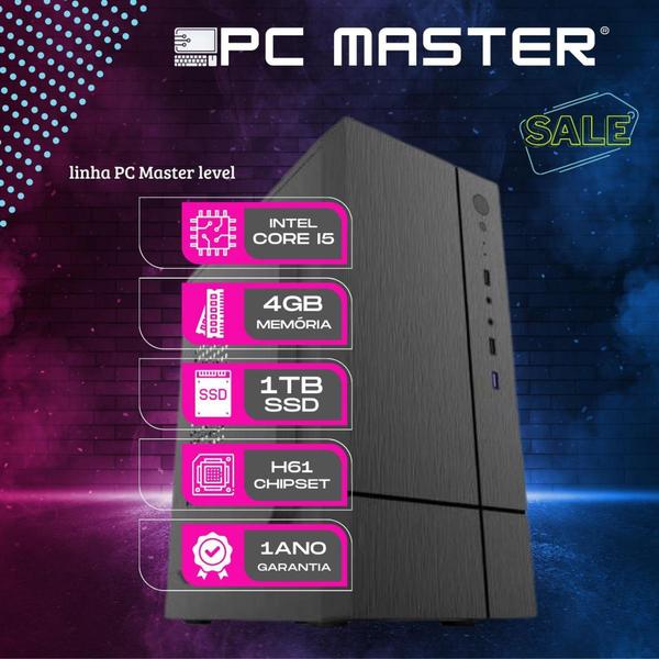 Imagem de Computador Desktop Core i5 3.40ghz 4gb ddr3 1tb ssd sata - PC Master - PC Master