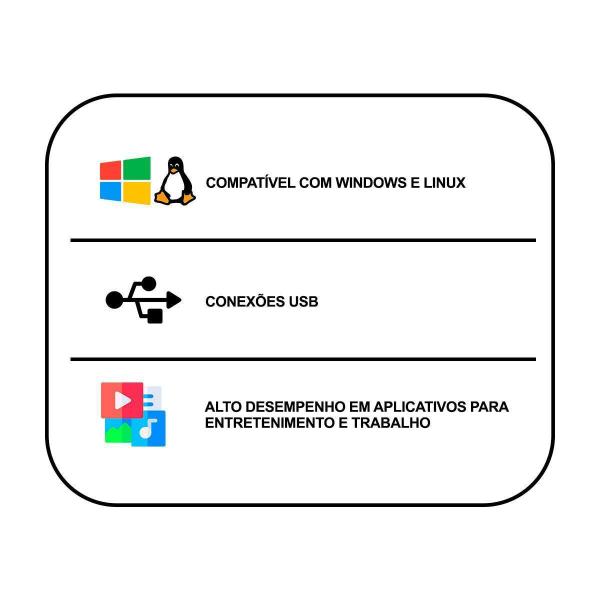 Imagem de Computador Desktop Intel Core I3 3º Ger 8Gb Ssd 240Gb Hdmi