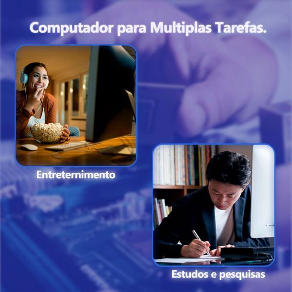 Computador Desktop, Intel Core I3 6º Geração, 8GB RAM, HD SSD 120GB, Conexões USB/VGA/HDMI/LAN/SOM Imagem de Computador Desktop, Intel Core I3 6º Geração, 8GB RAM, HD SSD 120GB, Conexões USB/VGA/HDMI/LAN/SOM