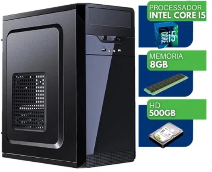 Imagem de Computador Desktop Intel Core i5 Com Hdmi 8GB HD 500GB Windows 10