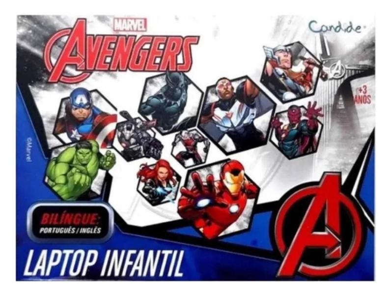 Imagem de Computador Educativo Bilingue Avengers Laptop Vingadores Musical