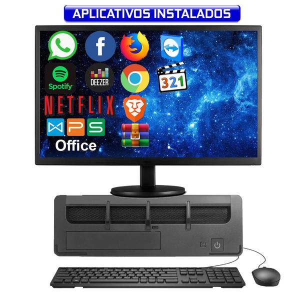 Imagem de Computador Fácil Slim Completo Intel Core i5 10400f (Décima Geração) 8GB DDR4 3000MHz SSD 120GB Monitor 19" HDMI LED