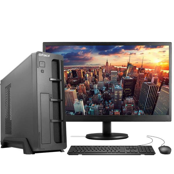 Imagem de Computador Fácil Slim Premium Completo Intel Core i5 9400f (Nona Geração) 4GB DDR4 SSD 120GB Monitor 19" HDMI LED