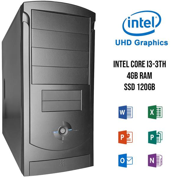 Imagem de Computador i3-3TH, H61, 4GB RAM, SSD 120GB