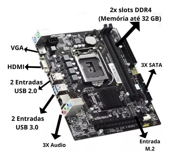 Imagem de Computador I5 MultiPc 6ª Geração 16GB SSD 512 WiFi Win10 Pro