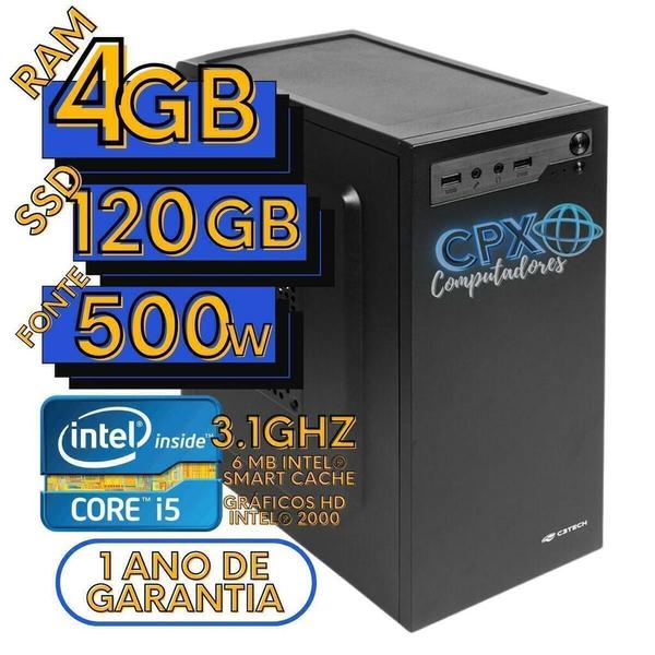 Imagem de Computador Intel Core i5, 4GB RAM, SSD 120GB, Windows 10 Pro trial.