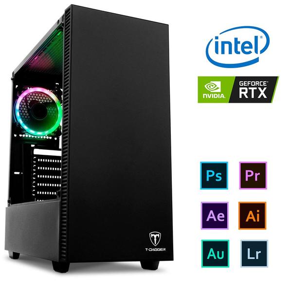 Imagem de Computador Intel Core i7-12700KF - 32GB-DDR4 - M.2 NVME 1TB - HD 2TERA - NVIDIA RTX 4060 8GB