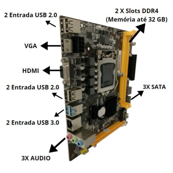 Imagem de Computador MultiPc i3 8ª Geração 8GB RAM SSD 256GB Win11 Pro