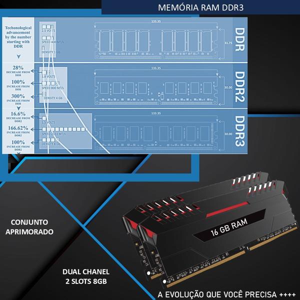 Imagem de Computador Office Intel Core i5 RAM 16GB SSD 240GB - ADVANCEDTECH