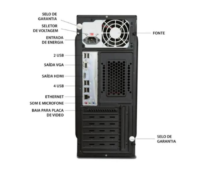 Imagem de Computador Pc Cpu Core i5 4ª Geração 16gb memória, Ssd 480GB - Windows 10 - MJB TECH - Intel