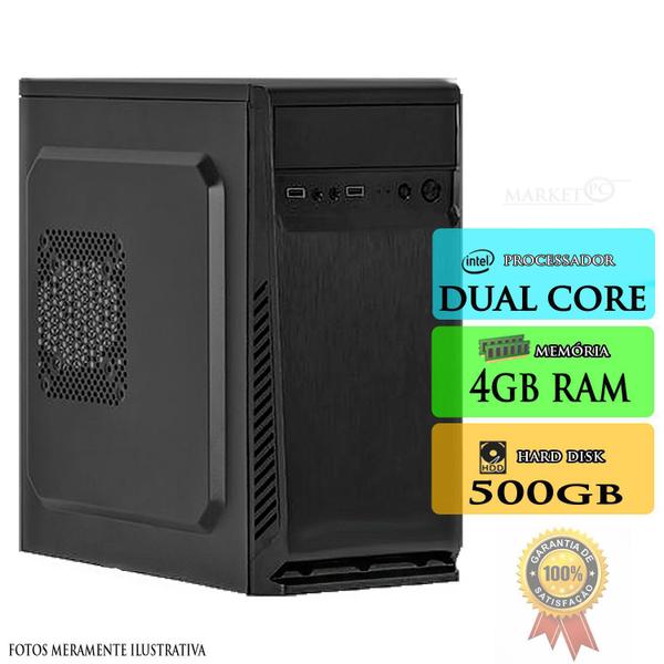 Computador PC Cpu Dual Core 4gb HD 500gb - MktPc