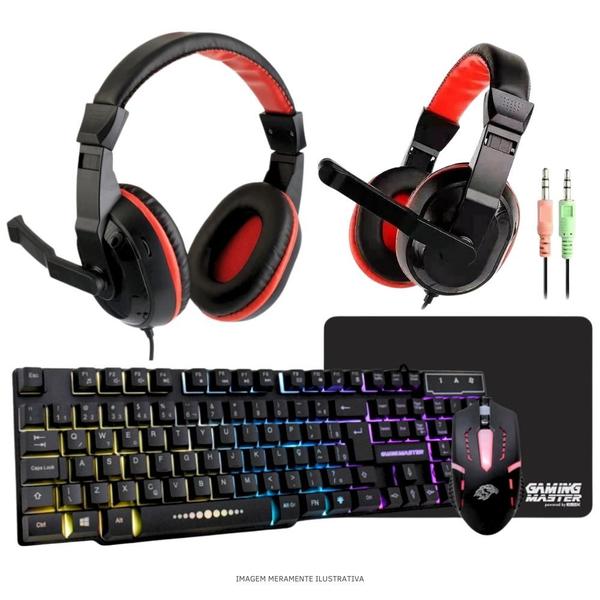 Imagem de Computador PC Gamer Completo TOB Intel Core i5 SSD 240GB 16GB Gabinete Aquário Teclado Mouse Mouse Pad e Headset Gamer Monitor 19" Windows 10 Pro Tria