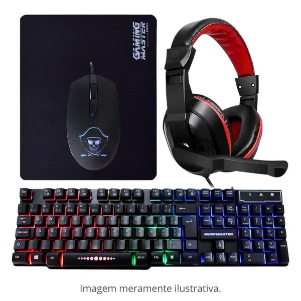 Imagem de Computador PC Gamer Completo TOB Intel Core i7 16GB de Memória SSD 240GB Placa de Video Geforce 4GB Monitor 21.5 com Teclado, Mouse, Mouse Pad e Heads